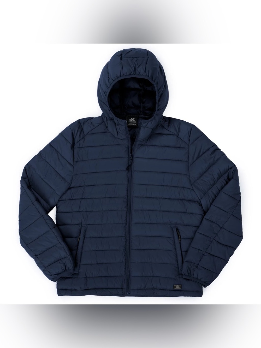 ZeroXposur Men's Hooded Puffer Jacket in Navy Blue